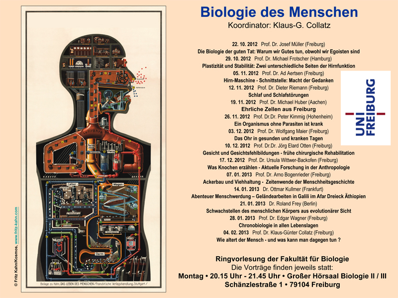 Ringvorlesung "Biologie des Menschen" 2012/2013